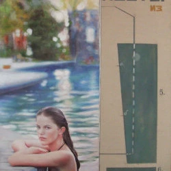 La piscine. Diptique. Acrylique sur toile. Patron russe constructiviste.