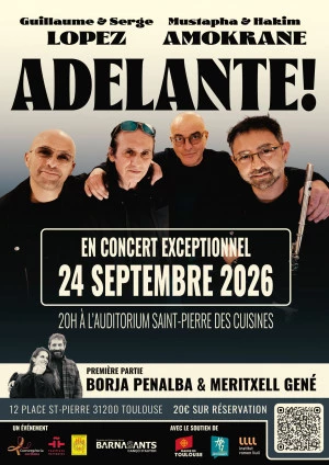 Affiche Double concert Adelante ! 