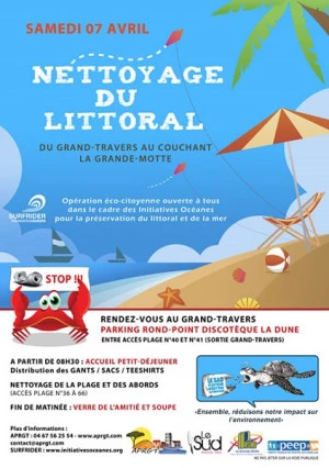 Affiche 13ème Nettoyage du Littoral du Grand-Travers 