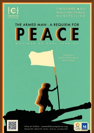 Affiche Karl Jenkins « The Armed Man : A Requiem For Peace » par Conspectus