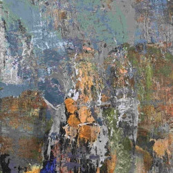 Safranières - Huile sur bois 2020 116x105
