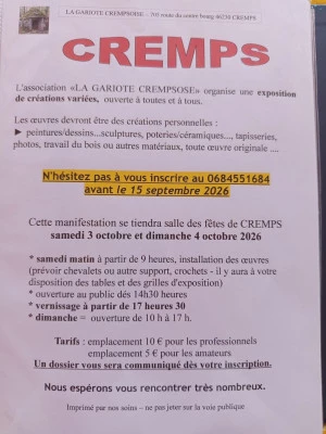 Affiche Automnales Crempsoises 