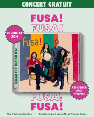 Affiche FUSA ! Quartet Brésilien