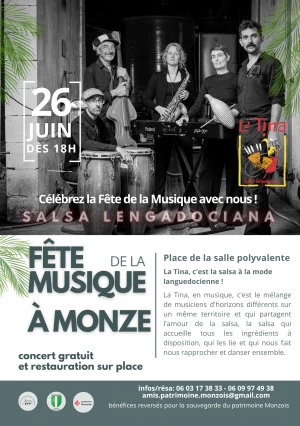 Affiche Fête de la Musique à Monze