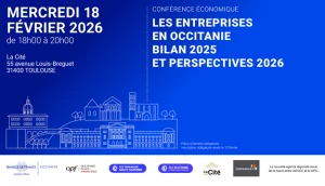 Affiche Conférence économique - les entreprises en Occitanie : bilan 2025 et perspectives 2026