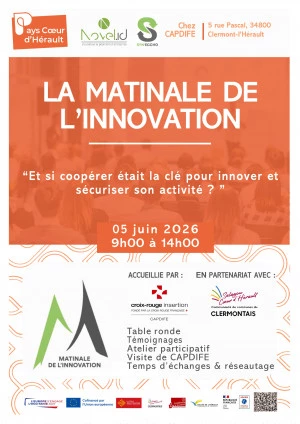 Affiche Matinale de l'Innovation : Coopérer pour innover, 5 juin 2026 