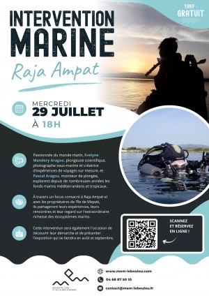Affiche Intervention Marine : Focus Raja Ampat