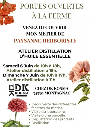 Affiche Découverte du métier de paysanne herboriste- Quinzaine des produits Bio et Régionaux