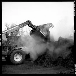 c/n 50, l'art du compostage - Tirage argentique N&B 50x50 cm - oeildepierre 