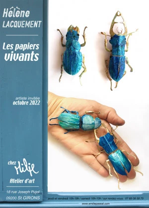 Affiche Les papiers vivants d'Hélène Lacquement