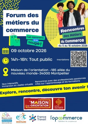 Affiche Forum des métiers du commerce