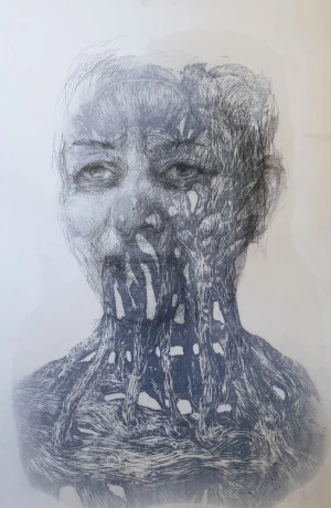 Affiche Exposition "Comme l'herbe pousse…" de Florence Vasseur