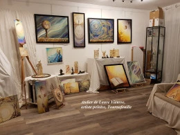 L'atelier - <p>L'atelier présentant les oeuvres</p> - laure Vieusse
