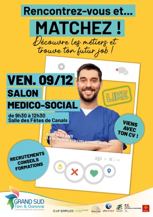 Affiche Salon médico social à Canals vendredi 9 décembre de 9h30 à 12h30