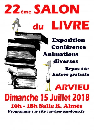 Affiche 22e Salon du Livre d'Arvieu 