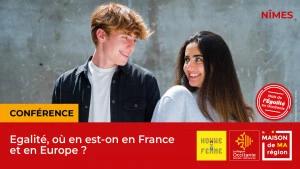 Affiche Conférence-débat "Égalité entre les femmes et les hommes où en est-on en France et en Europe ?"