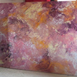 sans titre - huile sur toile au couteau 130x182 - R.M.Rose et Guid'Arts 