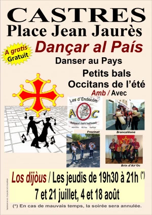 Affiche Petit bal occitan de l'été 