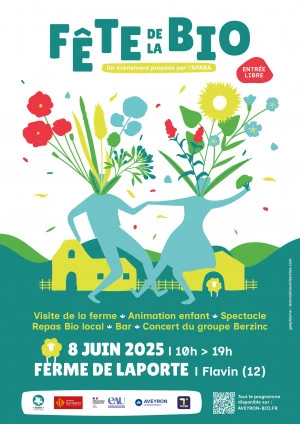 Affiche Fête de la Bio dans l'Aveyron - Semaine de la Bio