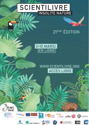 Affiche Scientilivre 2021, « Insolite Nature » 100% numérique