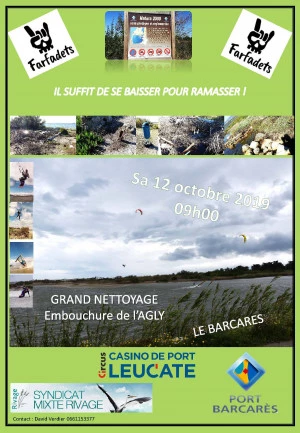 Affiche Les Farfadets en action sur l'embouchure de l'Agly