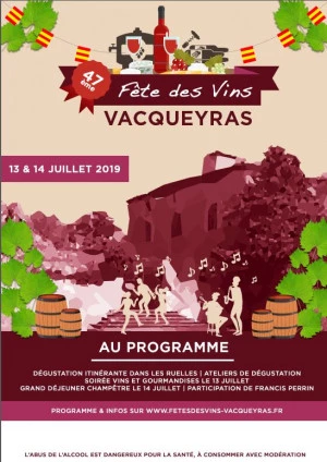 Affiche 47ème fête des vins de Vacqueyras