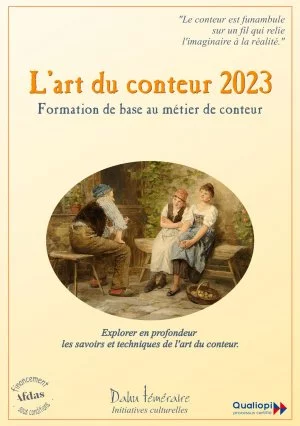 Affiche L'Art du Conteur - formation de base à l'Art du Conte 2023