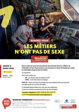 Affiche Les métiers n'ont pas de sexe
