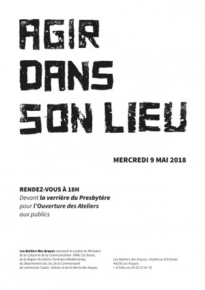 Affiche Les Ateliers des Arques, résidence d'artistes : ouverture des Ateliers aux publics
