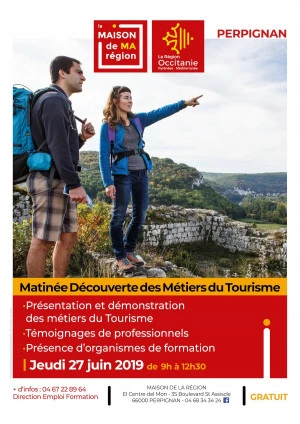 Affiche Matinée découverte des métiers du Tourisme