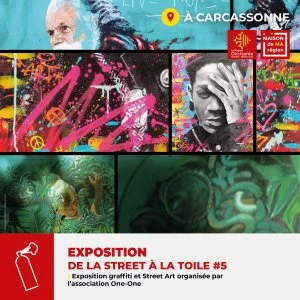 Affiche EXPOSITION "De la street à la toile #5" 