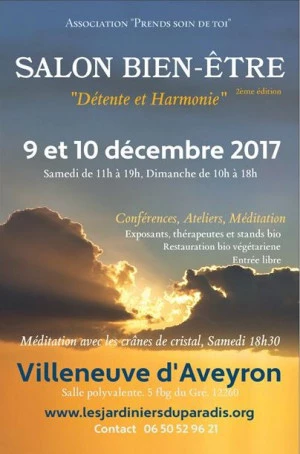 Affiche Salon bien-être détente et Harmonie