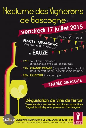 Affiche Nocturne des Vignerons de Gascogne