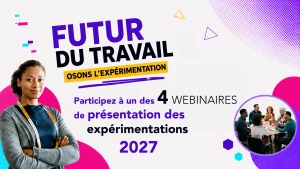 Affiche Expérimentez le Futur du travail
