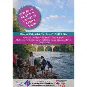 Affiche Visite Sur les traces de la Loutre et du Castor