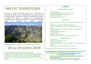 Affiche Rallye touristique Occitanie