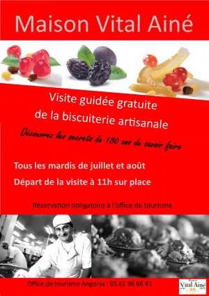 Affiche Visite gratuite de la biscuiterie Vital Ainé
