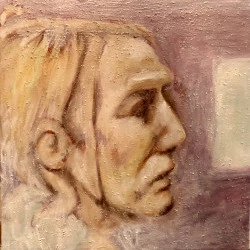 Portrait - Huile sur toile 20*20 2024