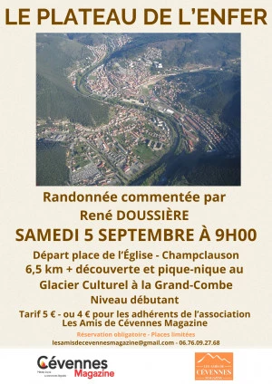 Affiche Découvrez Champclauson, son aérodrome et le Glacier Culturel