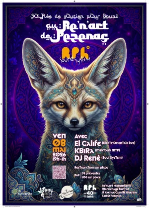 Affiche RPH Sound System au Re'N'art de Pézenas 