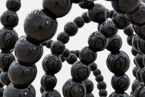 Affiche Exposition GÉOMÉTRIES AMOUREUSES - Jean-Michel OTHONIEL