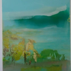 Mon paysage - huile sur toile 89/116 cm 2021 - JL 