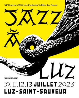 Affiche Jazz à Luz, 34ème festival d'Altitude Pyrénées Vallées des Gaves
