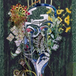 Complexus - broderie gravure peinture - Alain Scherer 