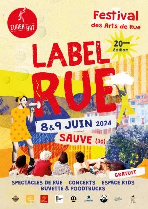 Affiche Festival des arts de rue : Label Rue, 20ème édition