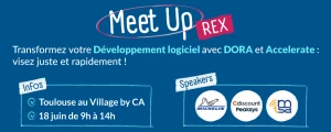 Affiche [Meet up] Transformez votre Développement logiciel avec DORA* et Accelerate : visez juste et rapidement !
