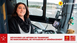 Affiche Découvrez les métiers du transport de marchandises, de voyageurs et déménagement