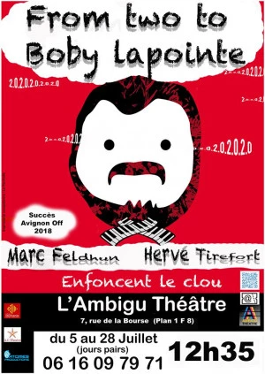 Affiche Boby Lapointe au off d'Avignon 2019