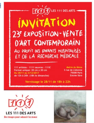 Affiche Exposition les 111 des Arts Paris