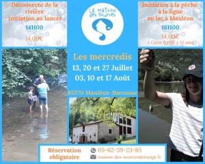 Affiche Atelier de découverte de la rivière et initiation pêche 